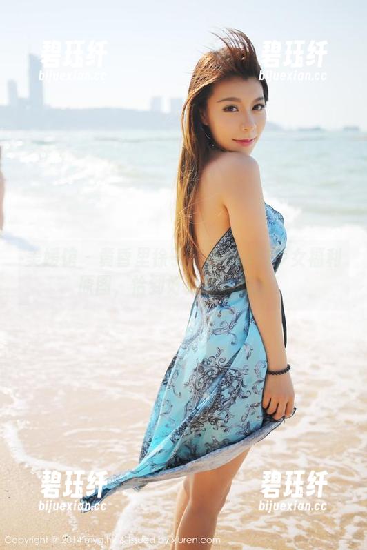 美媛馆 - 黄昏里徐子琦Anna的少女福利原图，恰到好处的暧昧感！